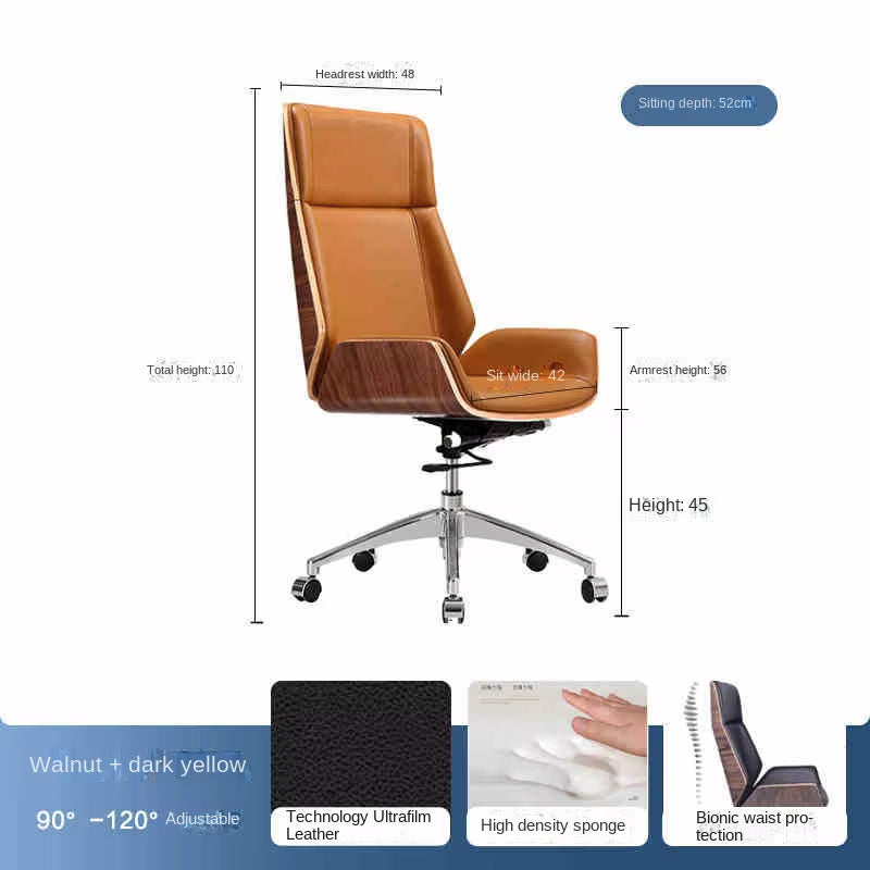 Comfortable, Sedentary, Home Staff, Office Chairs, Computer Chairs, Leather Boss Chairs, Executive Meetings, Executive Chairs, A